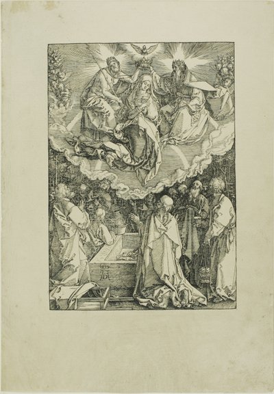 Assunção e Coroação da Virgem, de A Vida da Virgem de Albrecht Dürer