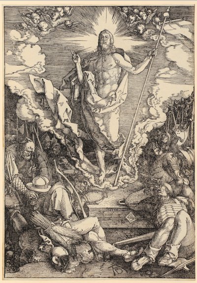 A Ressurreição de Cristo, folha 12 da série «A Grande Paixão» de Albrecht Dürer