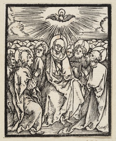 Derramamento do Espírito Santo (de: Postilla, 43 xilogravuras) de Albrecht Dürer