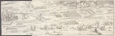 O cerco de um castelo de Albrecht Dürer