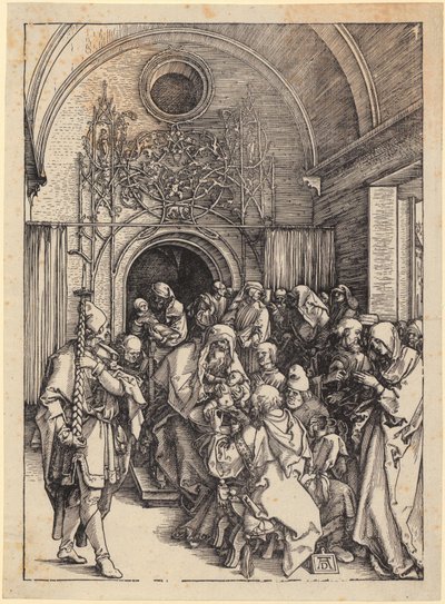 A circuncisão de Cristo, folha 11 da série «A Vida de Maria» de Albrecht Dürer