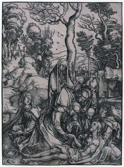 Lamentação de Cristo, folha 9 da série «A Grande Paixão» de Albrecht Dürer