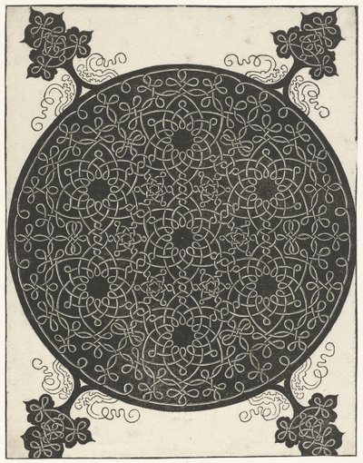Exemplo de bordado com sete desenhos florais de Albrecht Dürer