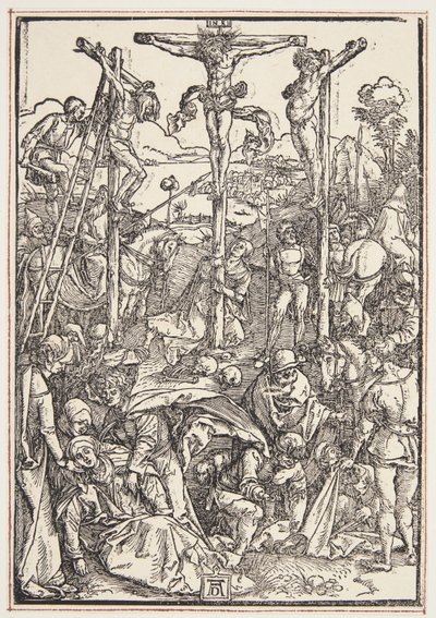 Calvário (modesto xilogravura) de Albrecht Dürer