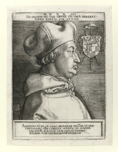 Cardeal Albert de Brandemburgo, 1523 de Albrecht Dürer