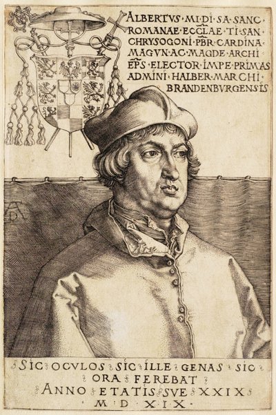 Cardeal Alberto de Brandeburgo (O pequeno cardeal) de Albrecht Dürer