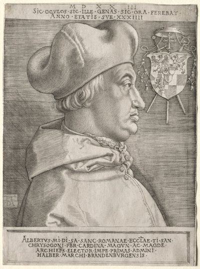 Cardeal Albrecht de Brandemburgo - O Grande Prato, 1523. de Albrecht Dürer