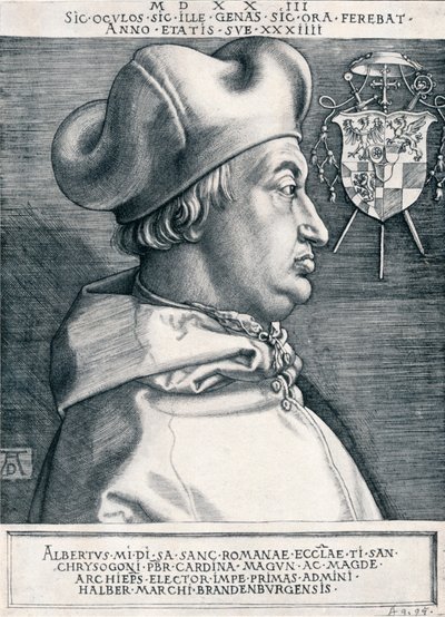 Cardeal Albrecht de Brandemburgo, o Grande Cardeal, 1523 1906 de Albrecht Dürer