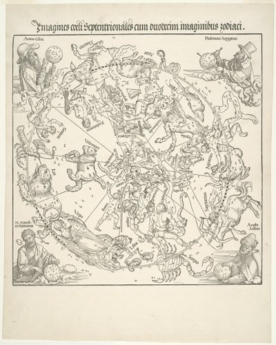 Mapa Celestial do Céu do Norte de Albrecht Dürer
