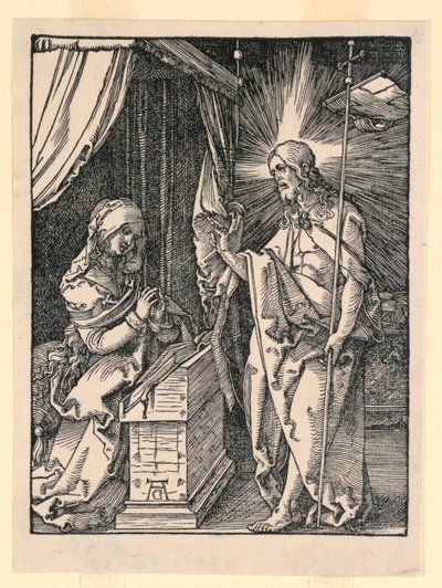 Cristo aparecendo para sua mãe de Albrecht Dürer