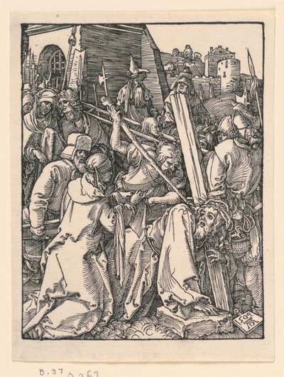 Cristo carregando a cruz, da série A Pequena Paixão de Albrecht Dürer