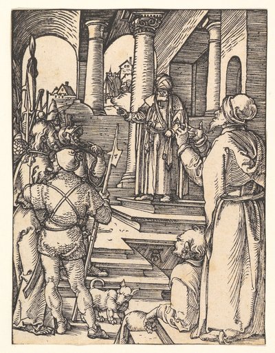 Cristo perante Pilatos, de «A Pequena Paixão» de Albrecht Dürer