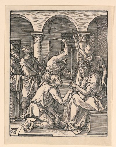 Cristo coroado de espinhos, da série A Pequena Paixão de Albrecht Dürer