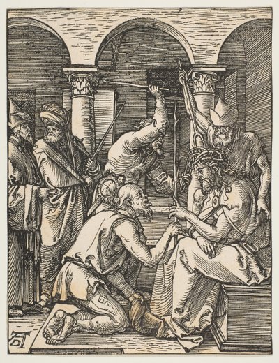 Cristo coroado de espinhos, de The Small Passion, ca. 1509 de Albrecht Dürer