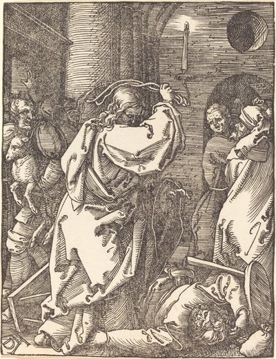 Cristo expulsando os agiotas do templo de Albrecht Dürer