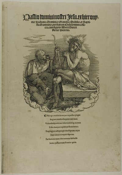 Cristo, Homem de Dores, escarnecido por um soldado, de A Grande Paixão de Albrecht Dürer