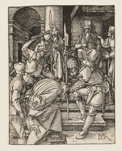 Cristo levado perante o Sumo Sacerdote de Albrecht Dürer