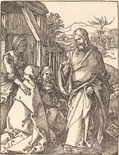 Cristo se despedindo de sua mãe de Albrecht Dürer