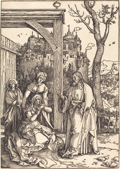Cristo se despedindo de sua mãe de Albrecht Dürer