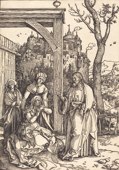 Cristo se despedindo de sua mãe, c. 15041505. de Albrecht Dürer