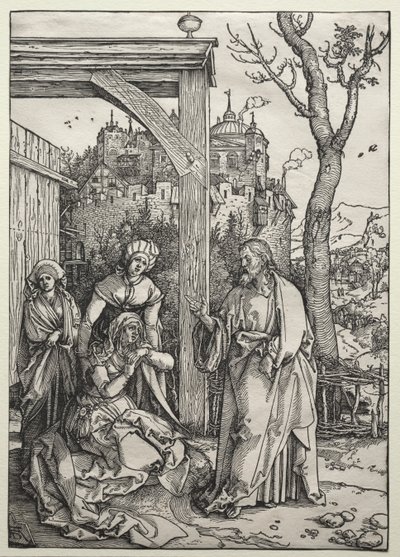 Cristo se despedindo de sua mãe de Albrecht Dürer