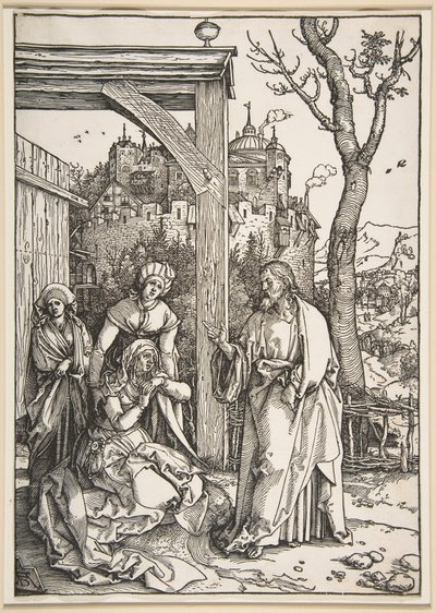Cristo Despedindo-se de Sua Mãe, de A Vida da Virgem, c. 1504. de Albrecht Dürer