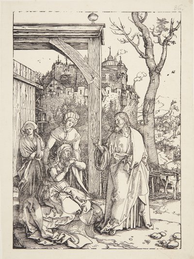Cristo se despedindo de sua mãe de Albrecht Dürer