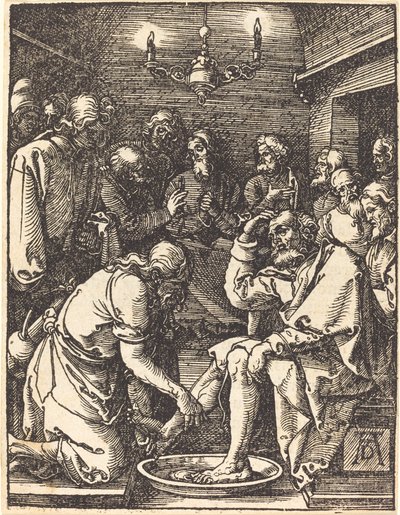 Cristo lavando os pés dos discípulos de Albrecht Dürer