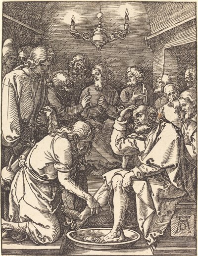 Cristo lavando os pés dos discípulos de Albrecht Dürer