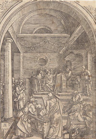 Cristo entre os médicos de Albrecht Dürer