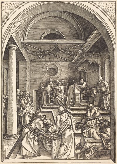 Cristo entre os doutores da Lei de Albrecht Dürer