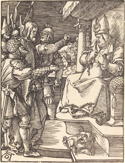 Cristo diante de Caifás de Albrecht Dürer
