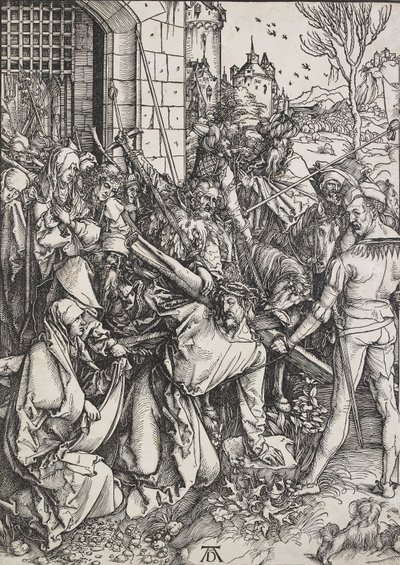 Cristo carregando a cruz, 1498-1499 de Albrecht Dürer