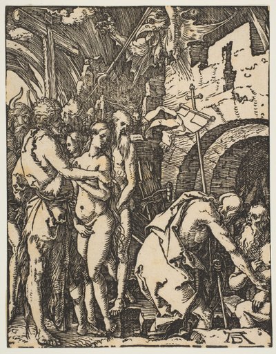 Cristo no Limbo, de The Small Passion, ca. 1509 de Albrecht Dürer