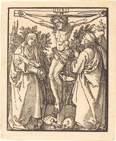 Cristo na Cruz com Maria e São João de Albrecht Dürer