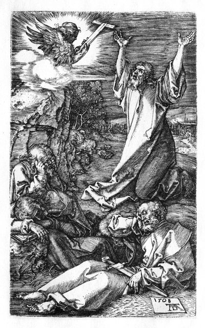 Cristo no Monte das Oliveiras de Albrecht Dürer