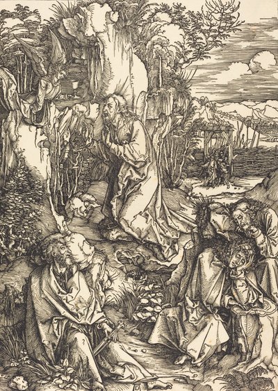 Cristo no Monte das Oliveiras, c. 14971499. de Albrecht Dürer