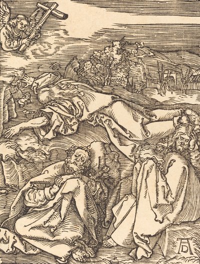 Cristo no Monte das Oliveiras, provavelmente c. 15091510. de Albrecht Dürer