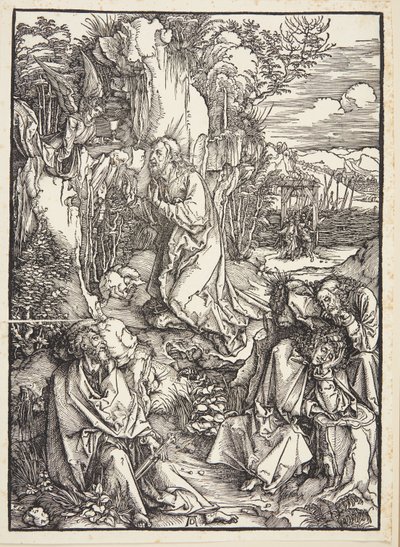 Cristo no monte das oliveiras de Albrecht Dürer