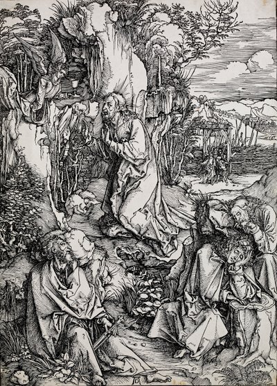 Cristo no monte das oliveiras, 1496-1511 de Albrecht Dürer