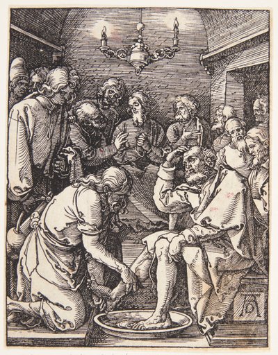 Cristo a lavar os pés de São Pedro de Albrecht Dürer