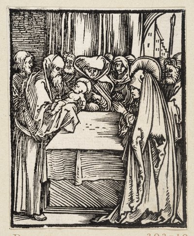 A Apresentação de Cristo no Templo (43 temas religiosos) de Albrecht Dürer