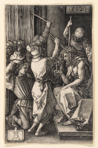 A coroação de espinhos de Cristo (Paixão gravada) de Albrecht Dürer