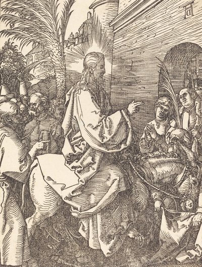 A entrada de Cristo em Jerusalém, provavelmente c. 15091510. de Albrecht Dürer