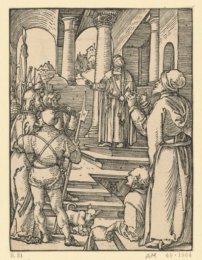 Cristo diante de Pilatos (Pequena Paixão) de Albrecht Dürer