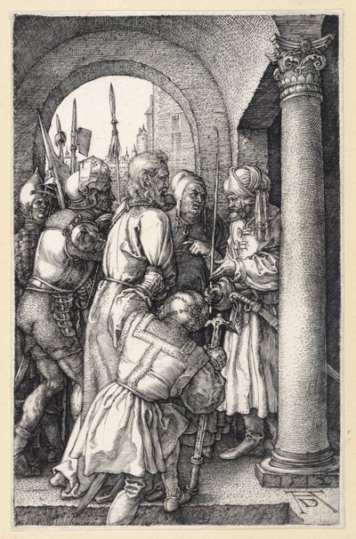 Cristo perante Pilatos (Paixão gravada) de Albrecht Dürer