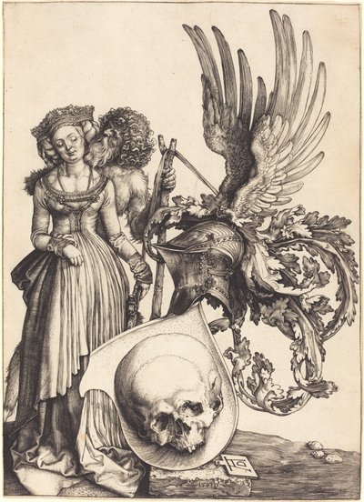 Brasão com uma caveira de Albrecht Dürer