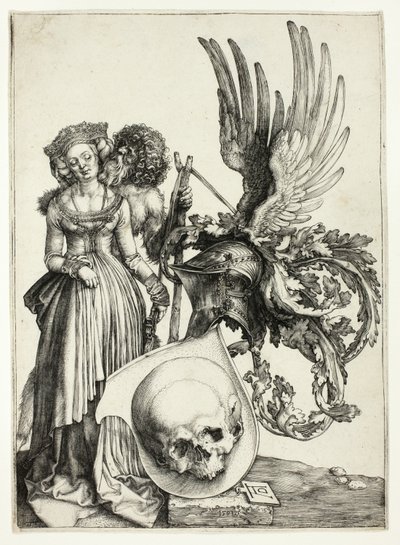 Brasão com uma caveira de Albrecht Dürer