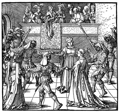 Dance by Torchlight, Augsburgo, 1516, 1936 de Albrecht Dürer
