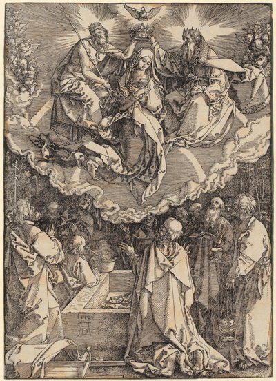 Representação no templo, folha 13 da série «A Vida de Maria» de Albrecht Dürer